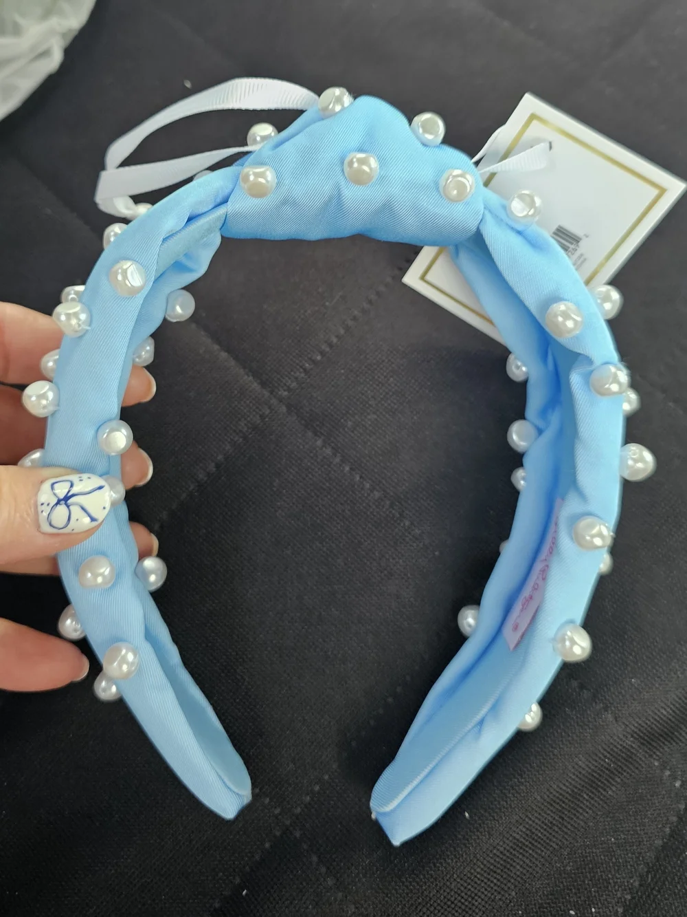 Lilly Pulitzer Pearl & Rhinestone Headbands - Bright Pink & Light Blue